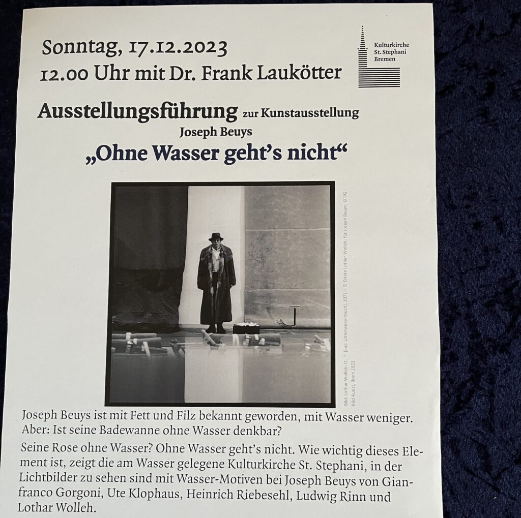 Ankündigung Führung Ausstellung Josef Beuys