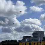 Cuxhaven Drachen im Wind